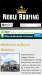 Mobile Screenshot of nobleroofingniagara.com